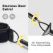 WOOWAVE Bodyboard Leash - Premium Coiled Surf Leash for Bodyboarding in Yellow - Buy Online on GoSupps.com