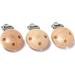 JINLL 5pcs Wooden Pacifier Clips | Soother Holders & DIY Teething Accessories for Infants & Toddlers - Eco-Friendly Baby Dummy Clips - Buy Online on GoSupps.com