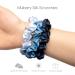 Buy Basic Sense Pure Mulberry Silk Hair Scrunchies - Small Pack of 3 for Women & Girls - Blue Assortment - Buy Online on GoSupps.com