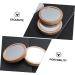 Minkissy 6-Piece Rustic Makeup Mirror Set with Wooden Frame - Portable, Compact, Handheld Vanity Mirrors for Women - Ideal for Travel and Gifts - Buy Online on GoSupps.com