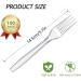 Cangfort Plastic Cutlery - 100 Disposable Plastic Forks 6 Inch- Thick Matte Handle Transparent & Sturdy - Ideal for Birthday BBQ Wedding & More 100Pcs of Disposable Forks - Buy Online on GoSupps.com