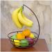 Kitchen Countertop Fruit Rack Fruit Basket Fruit Basket Bowl Wire Fruit Basket with Banana Hanger Fruit Bowl for Kitchen Countertop Storage Banana Holder with Fruit Storage Fruit Trays (Color : A)