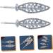 Ipetboom 4 Pairs Rhinestone Hair Clip Hair Barrettes for Women Rhinestone Hair Barrette Silver Hair Clips Silver Headpiece Bridal Hair Accessories Bobby Pin Zinc Alloy Bang Clip Girl Wild - Buy Online on GoSupps.com