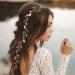 Handcess Gold Pearl Wedding Hair Vines | Elegant Bride & Bridesmaid Headpieces with Leaves & Strass - Buy Online on GoSupps.com