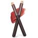Simfree 2 Pieces Lip Brushes Lip brush for lipstick Lip Blending Brush with Lid Lip Brush Applicator with Cap Retractable brushes Portable Lip Liner Brush Lip Gloss Eyeshadow Smudge Brush