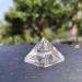 Natural Clear Quartz Crystal Stone Transparent Crystal Pyramid 2cm Stone Mineral Specimen