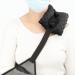 HapiPoppy Strap Cushion for Arm Sling  Shoulder Brace Carry Strap Pillow Arm Elbow Wrist Injury Support Strap Pad Padding Pillow for Women Men and Kids Minky Dot Black