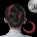 moon hairpin Halloween Moon Fork Wooden Hairpin Barrettes Hair Comb Hair Styling Tool Accessories Black - Buy Online on GoSupps.com
