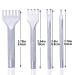 4 PCS Leather Stitching Punch Set - Stainless Steel DIY Diamond Lacing Chisel for Leather Craft - Buy Online on GoSupps.com