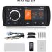 Marine Radio Digital Media Receiver - 3 Display, AM/FM, Audio/Photo/Video Playback - Ideal for Yachting, Boats, Campers, Motorcycles, UTVs, ATVs, Golf Carts - Buy Online on GoSupps.com
