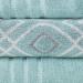 Amrapur Overseas 6-Piece 500GSM Cotton Towel Set - Aqua Stripe Jacquard/Solid Design - Buy Online on GoSupps.com