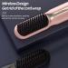 Buy New Cordless Hair Straightener Brush - Portable USB Rechargeable Anti-Scald & Lightweight for Travel - Pink - Buy Online on GoSupps.com
