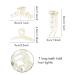 inSowni 7 Pack Pearl Hair Claw Clips - Elegant White Non Slip Barrettes for Women & Girls - Wedding Bridal Hair Accessories - Korean Style Grip Clamps - Buy Online on GoSupps.com