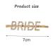 Bride Hair Clips - 2 Pcs Gold & Silver Rhinestone Letter Bobby Pins - Buy Online on GoSupps.com