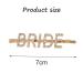 Bridal Hair Clips & Pins - Vintage Rhinestone Letter Accessories for Bride | Wedding Hairpieces for Bachelorette Party - Buy Online on GoSupps.com