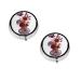 Poppy Flower Printed Mini Round Pill Box Pill Box 3 Compartment Medicine Pill Case Pill Organizer Travel Pillbox Portable Pill Box for Pocket Home Office Use