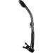 Cressi Adult Diving Dry Snorkel with Splash Guard and Top Valve - Supernova Dry: Designed in Italy Black/Black