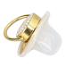 Portable Golden Crown Rhinestone Pacifier for Toddlers - Stylish Baby Pacifier with Chain Clip (Letter C) - Shop Internationally - Buy Online on GoSupps.com