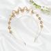 Urieo Butterfly Goddess Halo Crown Headpiece - Gold Crystal Bridal Tiara for Women - Buy Online on GoSupps.com