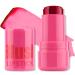 Erinde Jelly Tint Blush Stick Sheer Lip & Cheek Stain Buildable Watercolor Finish Multi-Use Jelly Tinted Lip Blush Makeup Stick Waterproof Long-lasting Matte Jelly Blush Stick #01