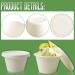 Vmiapxo 100 Sets Natural Bagasse Fiber Paper Cups  Portion Cups Disposable Dishes Recycleable Cups for Sample Condiment Tasting Serving (4oz Cups with Lids) - Buy Online on GoSupps.com