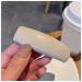 Hair Clips PU Leather Hair Clip Sponge Padded Barrette Solid Thick Hairpin Women Hair Snap Korean Style Headwear Blue Hair Clips (Size : Milk white 1)