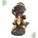 FUNOMOCYA Monkey Tea Pet Monkey Craft Monkey Ornaments Monkey Desktop Ornament Crafts Accessories Ceramics As Shown 7.5*4.5cm - Buy Online on GoSupps.com