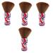 Minkissy 4 piece of hair cleaning brush salon razor brush hairbrush cleaner barber professional shaving brush accessories for beard care dust blower multi -purpose fiber wool gift man