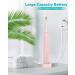 HUACO CARE Sonic Electric Toothbrush - 5 Modes, 3 Intensities, 2 Minutes Timer - Rechargeable & Wireless - 90 Days Battery Life - 4 Replacement Heads - Pink - Buy Online on GoSupps.com