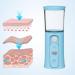 Nano Mist Cordless Facial Sprayer - 30ml Visual Water Reservoir - Convenient Nano Mist Sprayer with Colored Light for Facial Hydration - Buy Online on GoSupps.com
