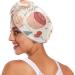 Macaroon Cupcakes Berries Hair Towels - Super Absorbent Quick Dry Turbans for Women & Girls - 2 Pack - Buy Online on GoSupps.com