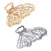 Large Metal Hair Claw Clips  Butterfly Lady Thick Hair Barrette  Non-slip Hollow Hair Jaw Clamp Clips  Hairpins Thick Hair Accessories for Women Lady Girls (Gold   Silver)) Butterfly-2PCS