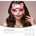Magiclulu 6-Piece White Cat Masks | Therian Pappmache Art Masks | Animal Half Face Crafts | DIY Party Accessories for Mardi Gras & Halloween - Buy Online on GoSupps.com