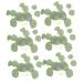 50pcs Artificial Willow Leaves Faux Eucalyptus Green Leaves Simulated Leaves Decor Greenery Decor Faux Stems Green Home Decor Plastic Plants Stems Garland Leaf Wedding Glossy Cloth Green 2 14X13.5CM