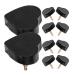 GALPADA 5 Pairs High Heel Replacement Tips Heart Shape High Heel Shoe Repair Tips Stiletto Repair Heel Caps Kit Pin Taps Dowel Lifts Replacement for Repairing Shoes