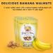 Crazy Go Nuts Banana Walnuts 4.5 oz (3-Pack) - Healthy Vegan Snacks | Gluten-Free Superfood with ALA Omega-3 Fatty Acids & Antioxidants - Buy Online on GoSupps.com