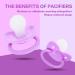 Adult Sized Purple Pacifier with Large Handle and Shield - BPA-Free - Buy Online on GoSupps.com