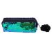 EXCEART 1pc Pencil Style Bags Makeup Cosmetic Mermaid Sequin Multifunction Lady Storage Pouch Bag Sequins Green Black 21X7CM