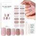 Gel Nail Stickers Semi Cured Gel Nails - 16PCS Stickers Nail Wraps Soft Self-Adhesive - Semi Cured Gel Nail Wraps Gel Nail Stickers - Glossy & Long Lasting Gel Nail Stickers Need UV Light (Nude) - Buy Online on GoSupps.com