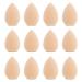 Wllhyf 12 pcs mini make -up sponge set blending sponge small mixer foundation for powder cream repairs cosmetics sponges light skin tone