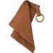 VsilaY Baby Bibs with Wooden Teether - Soft Cotton Burp Cloths for Newborns | Snap Button & Absorbent Towel - Buy Online on GoSupps.com