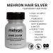 Mehron Makeup Hair Silver with Brush - 1 oz | Premium Hair Color for Special Effects & Costumes - Fast Worldwide Shipping - Buy Online on GoSupps.com