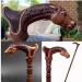Wooden Cane Hand-Made Horse Head Cane Animal Carved Wooden Stick Light Cane Powerful Walker  - Buy Online on GoSupps.com