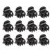 Haobase Mini Hair Clips Color: Black 12 Pack