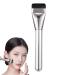 Flat Makeup Brush Foundation Brush Synthetic Bristle Brush with Sleek Black Design Travel-Friendly Design Face Blending Brush for Friend Girlfriend and Wife