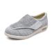 Yytcsjz Men Adjustable Diabetic Shoes Summer and Autumn Swollen Feet Diabetic Edema Boots Slippers Lightweight Extra Wide Breathable for Elderly Diabetic (Color : Light Grey Foot Length : 12)