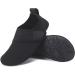 L-RUN Toddler Water Shoes | Barefoot Aqua Socks for Beach Pool Surfing | Kids Swim Shoes 9.5-10 Toddler | Strip Black - Buy Online on GoSupps.com