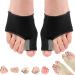 Yanmide Premium Bunion Corrector Sock - Browsluv Premium Toe Bunion Corrector - Bunion Corrector and Bunion Relief Sleeve with Gel Bunion Pads - for Hallux Valgus Overlapping Toes (Black S) S Black