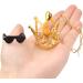 Keymall Bearded Dragon Accessories Set Including Crown Necklace Sunglasses with Adjustable Elastic Chin Strap Reptile Clothes Lizards Gecko Chameleon Iguana Frogs for Photo Props Birthday Gift - Buy Online on GoSupps.com
