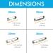 Silver Bar Pins Brooch Clasp Pin Backs Safety Pin 120pc Set for Name Tags & Badges - 20mm, 25mm, 32mm, 38mm - Buy Online on GoSupps.com